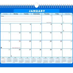 2026 - 2027 Monthly Spiral-Bound Wall - 18 Months Desktop - #06